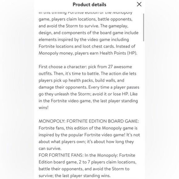 Monopoly Fortnite NEW Board Game Gift Present Christmas Birthday Kids Gaming Box - Picture 11 of 12